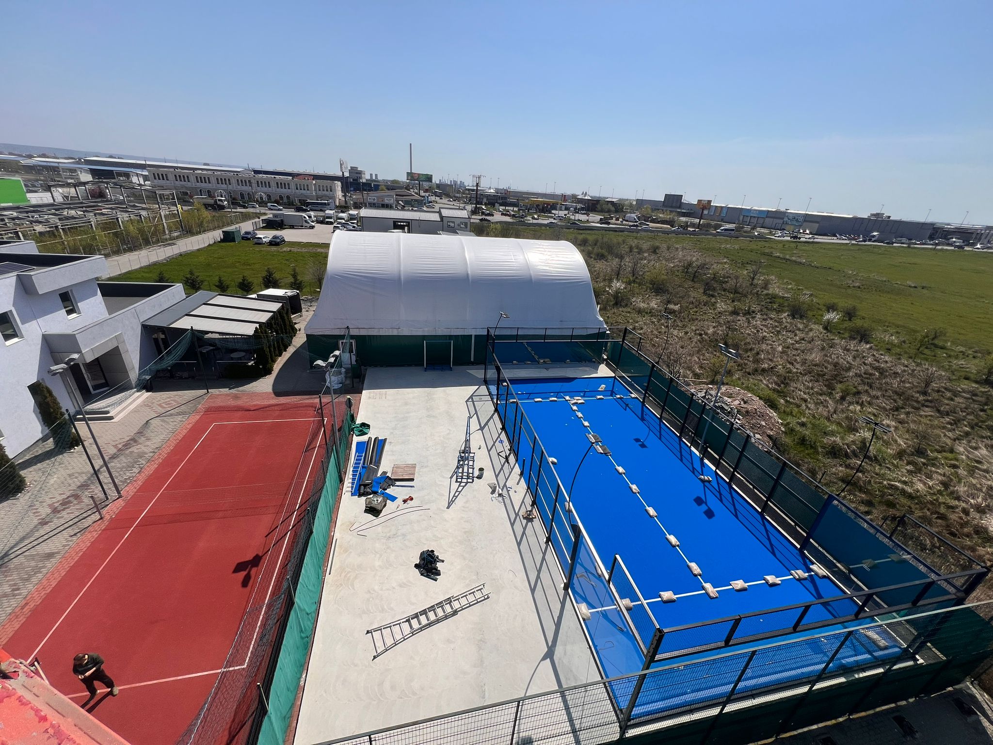 Baza Sportivă Viitorul — vedere din aer